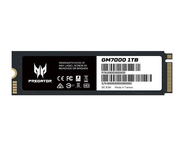GM7000 SSD takes the sequential read/ write speeds up to 7000 MB/s and 5000 MB/s