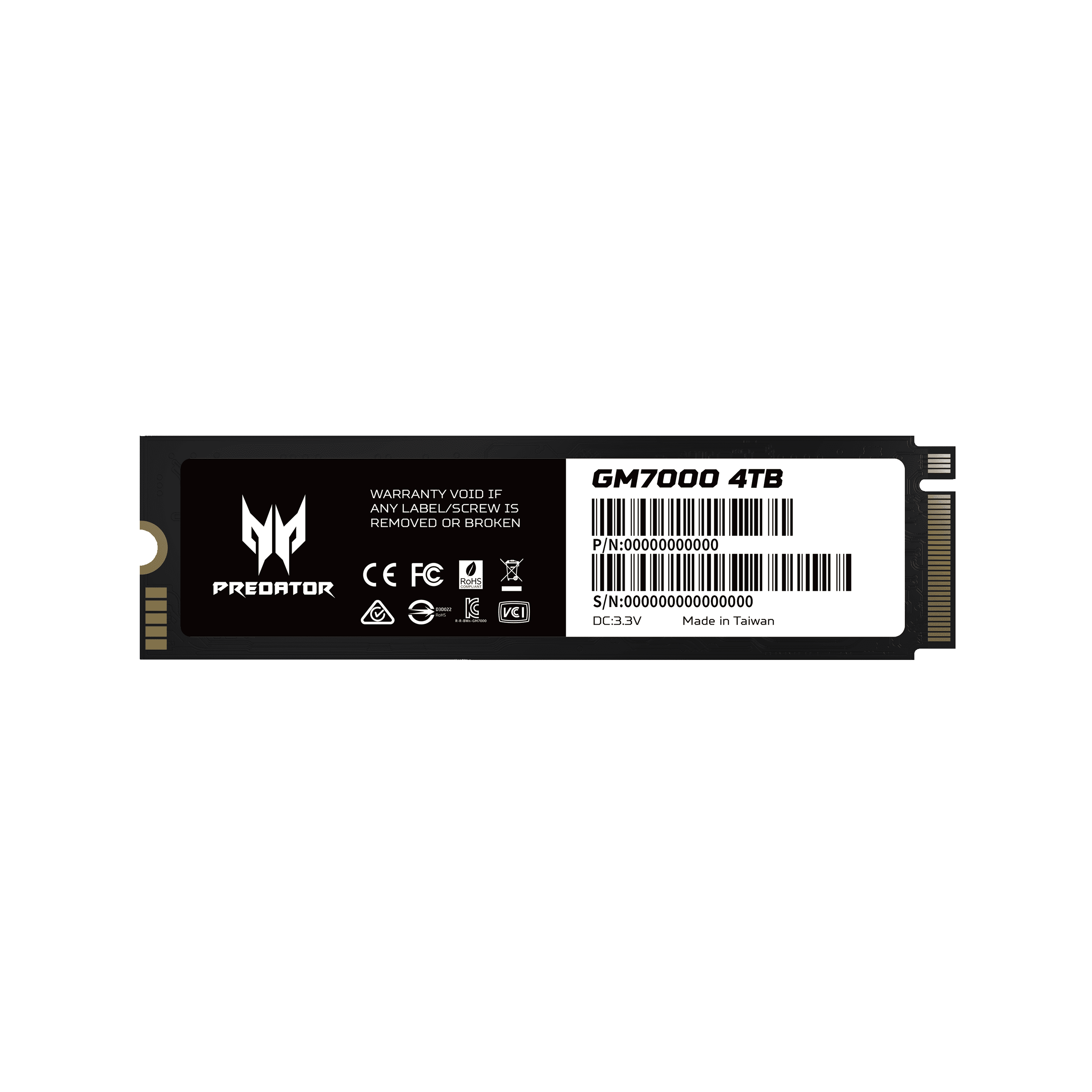 GM7000 SSD takes the sequential read/ write speeds up to 7000 MB/s and 5000 MB/s