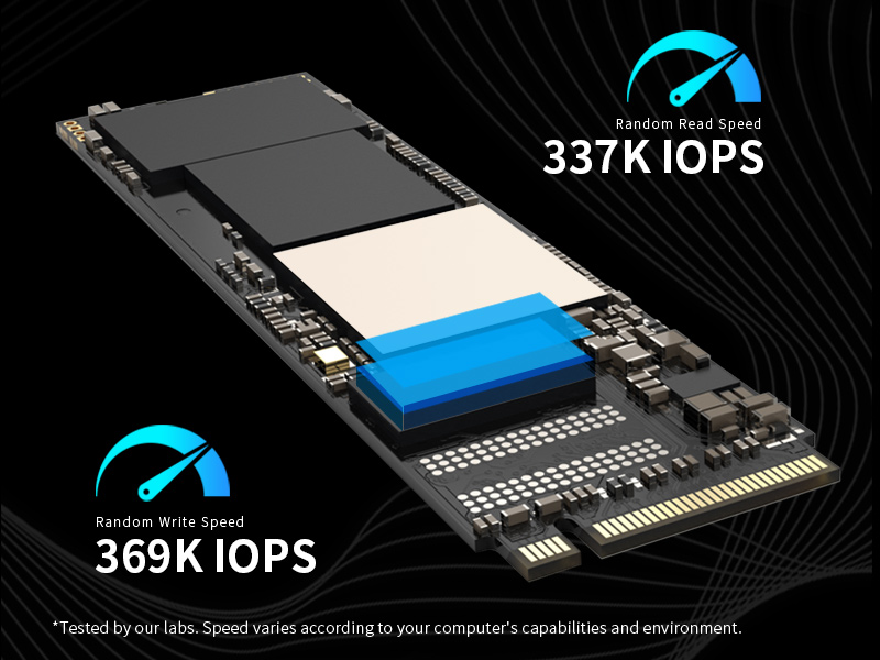 Independent cache gives GM3500 SSD better performance, 350 K IOPS random write speed 