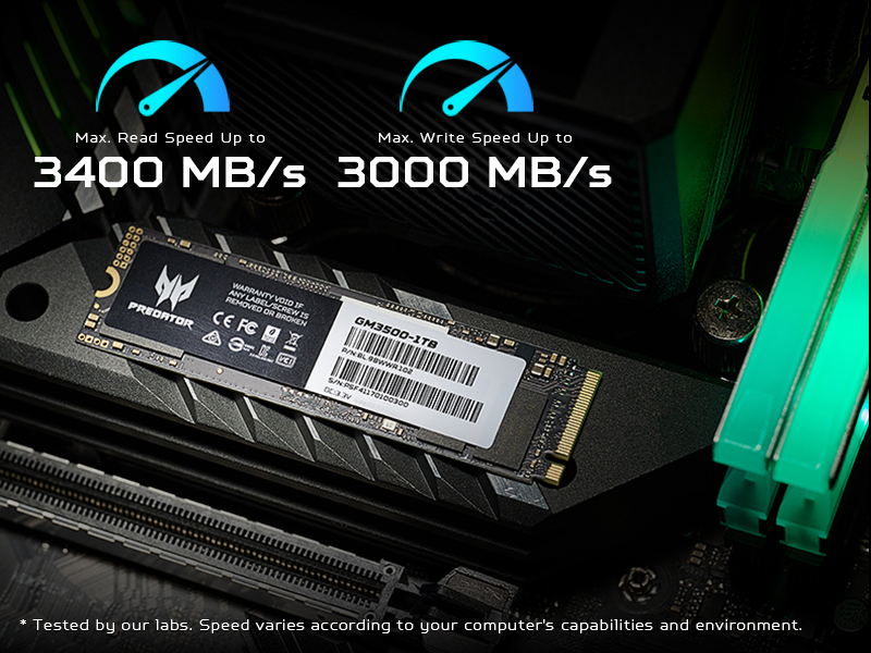 GM3500 faster read-write SSD speeds 