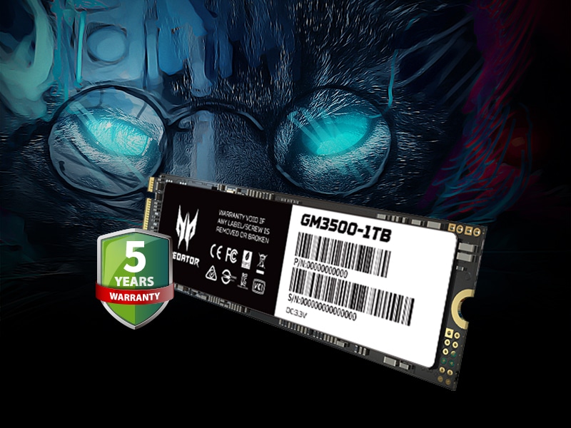 GM3500 M2 PCIe SSD Offer a 5-years Limited Warranty