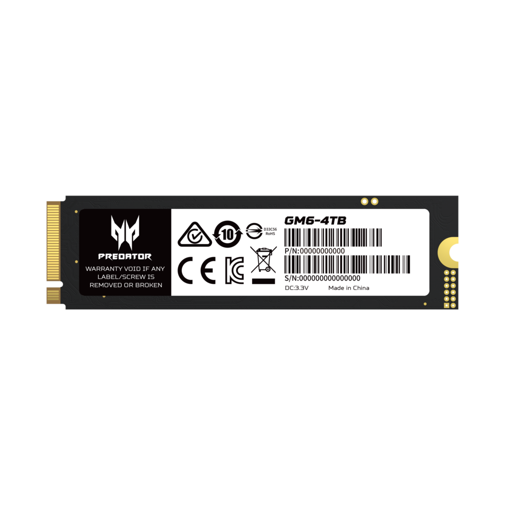 Predator GM6 PCIe Gen4 NVMe SSD chính hãng tốc độ cao